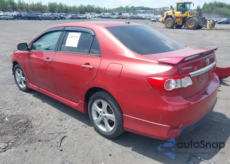 2012 Toyota Corolla S z USA, uszkodzony, nr VIN 2T1BU4EE9CC816756